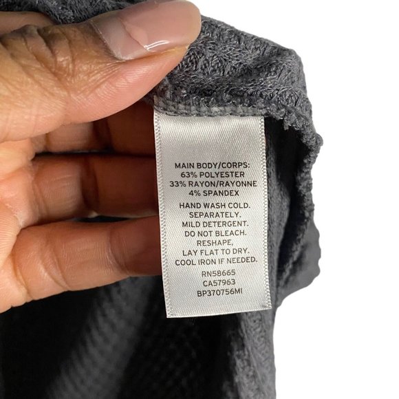 BP Women's Gray Soft Knit Cowl Neck Tunic Top - Picture 6 of 7